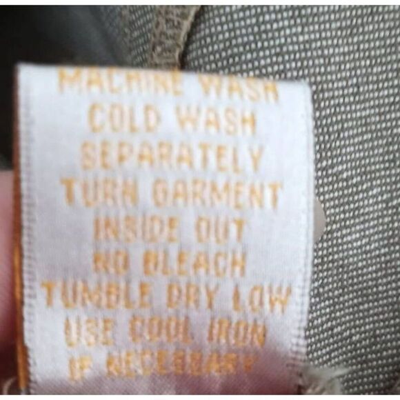 BLUE ORANGE GRAY/GREEN DENIM JACKET SZ.13 EUC. - Picture 6 of 6